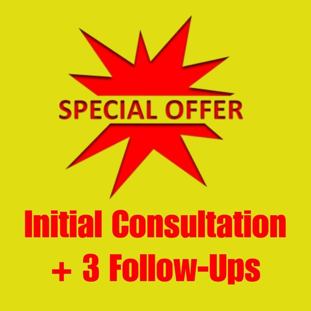 Special offer: initial consultation plus three follow-ups with Johnathan Hall