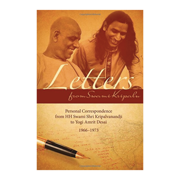 Letters From Swami Kripalu book cover, with Swami Kripalu and Yogi Amrit Desai